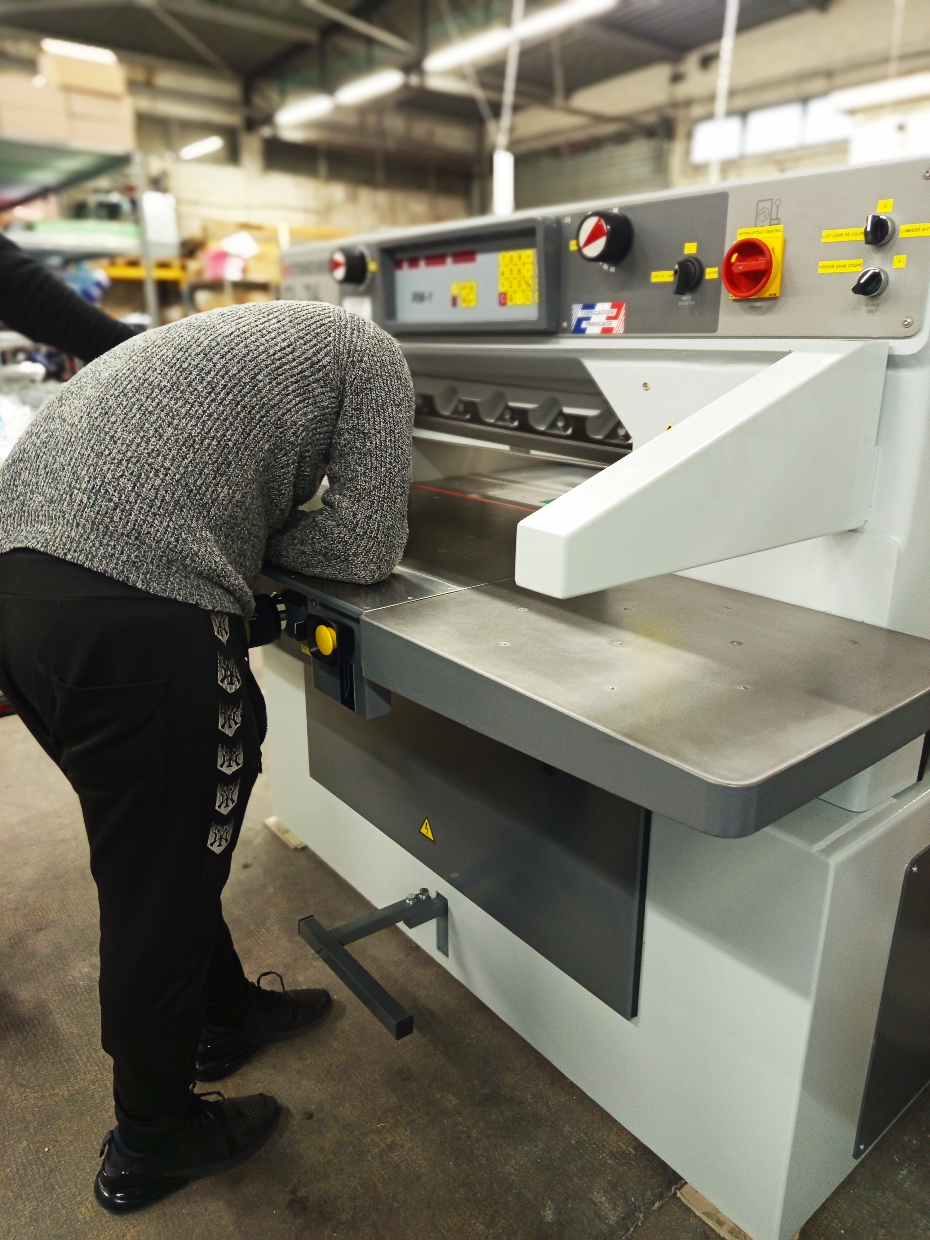 Impression et découpe au massicot